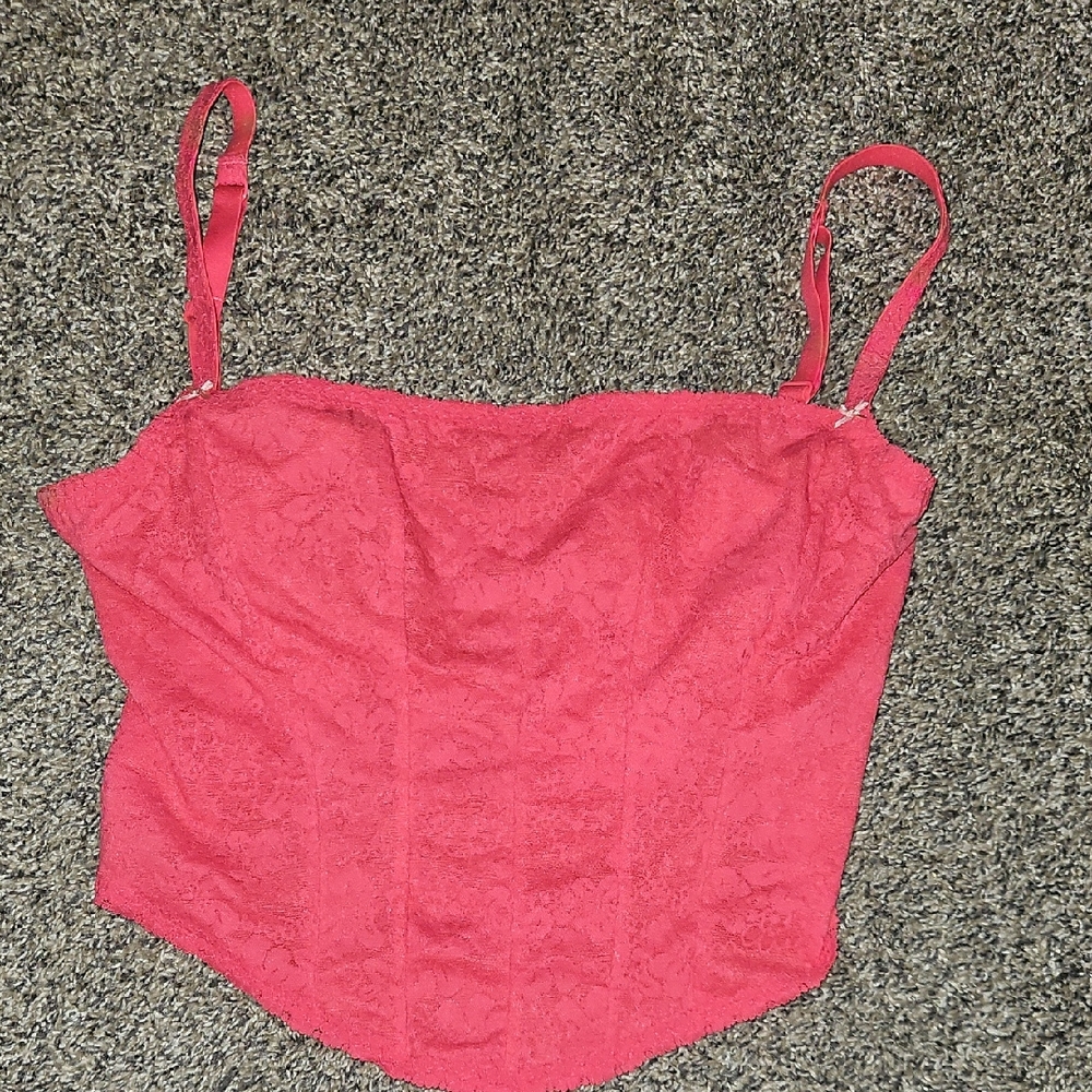 Victoria's Secret Red Lace Camisole
